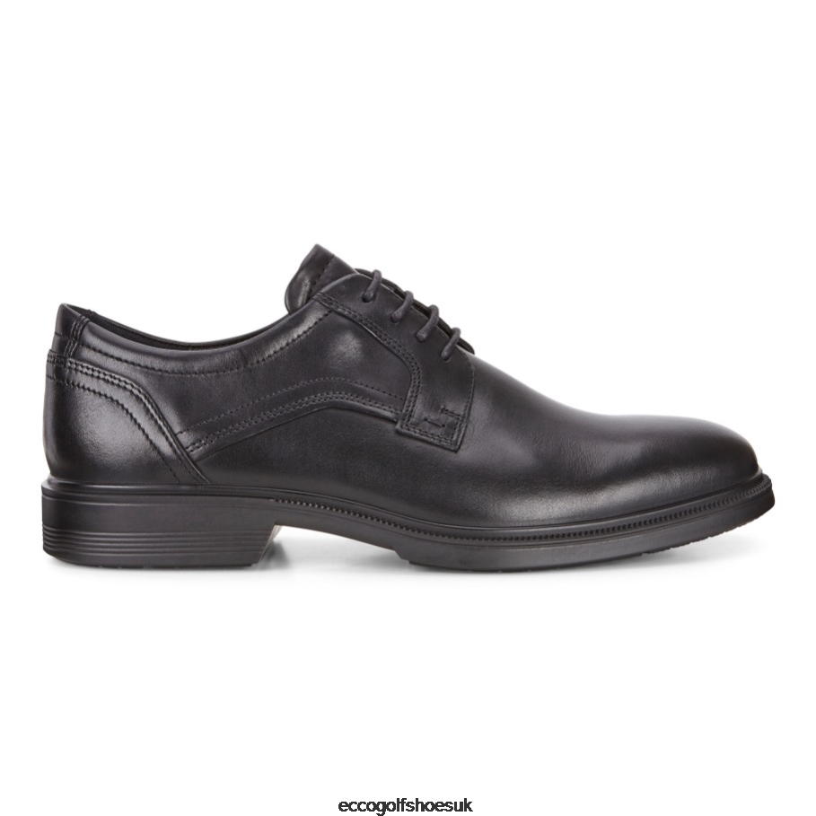 Ecco Lisbon Plain Toe Tie Black Men Shoes Black- Ecco Online Shopping