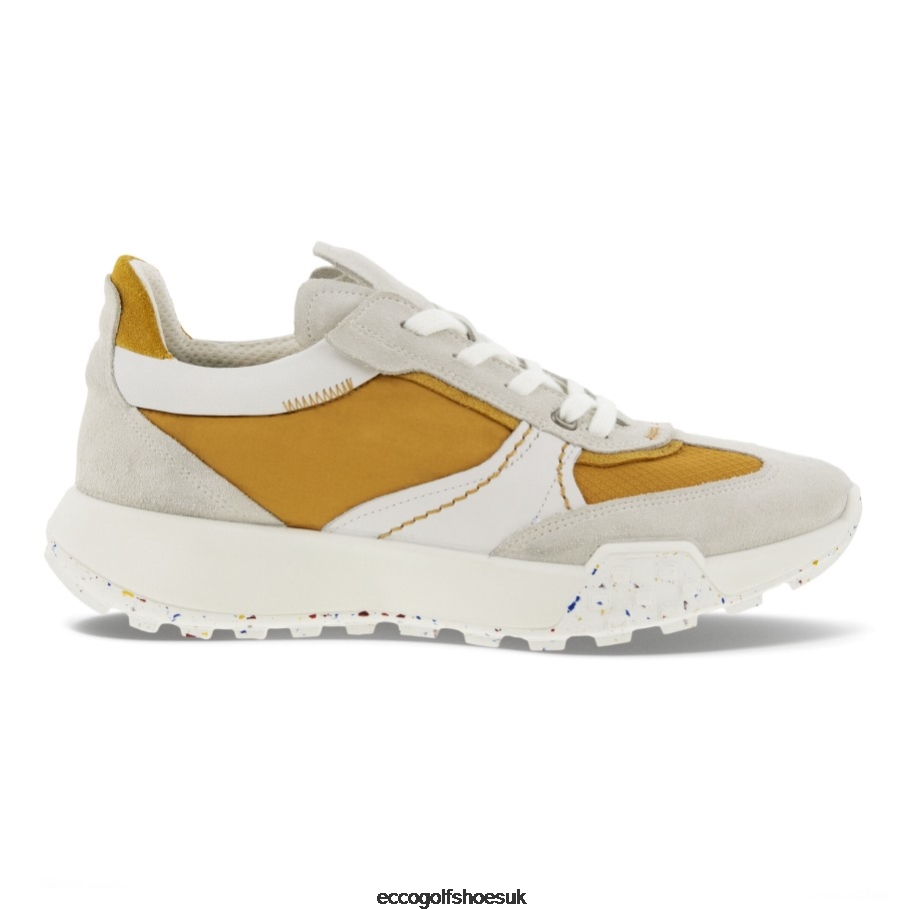 Ecco RETRO Sneaker Sneaker Shadow White-Honey Mustard-White Women Shoes White- Ecco Official Store