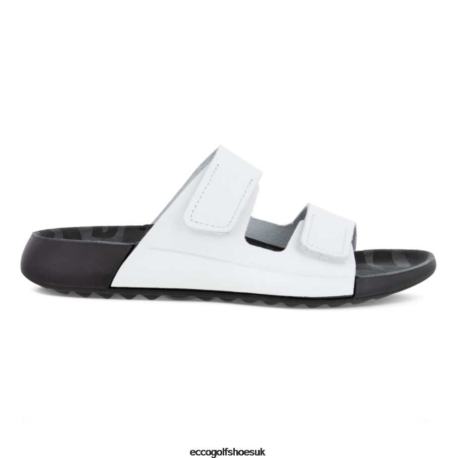 Ecco 2ND COZMO 2-Strap Slide Sandal Bright White Women Shoes White- Ecco Official Store