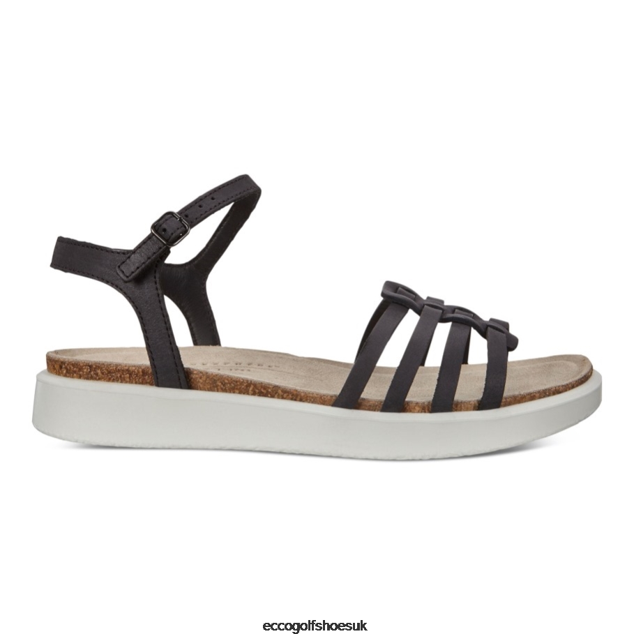 Ecco CORKSPHERE Strappy Sandals Black Women Shoes Black- Ecco UK Store