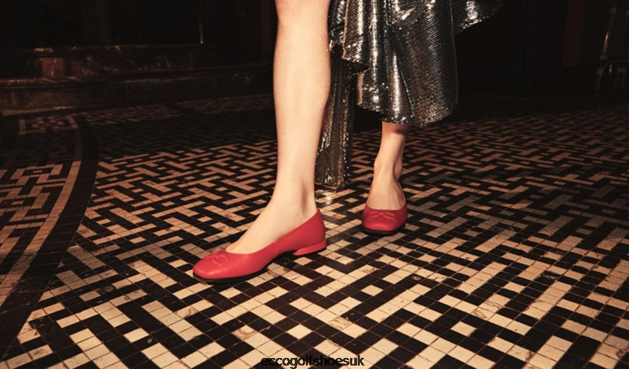 Ecco ANINE Squared Ballerina Hibiscus Women Shoes Hibiscus- Ecco Online Shopping