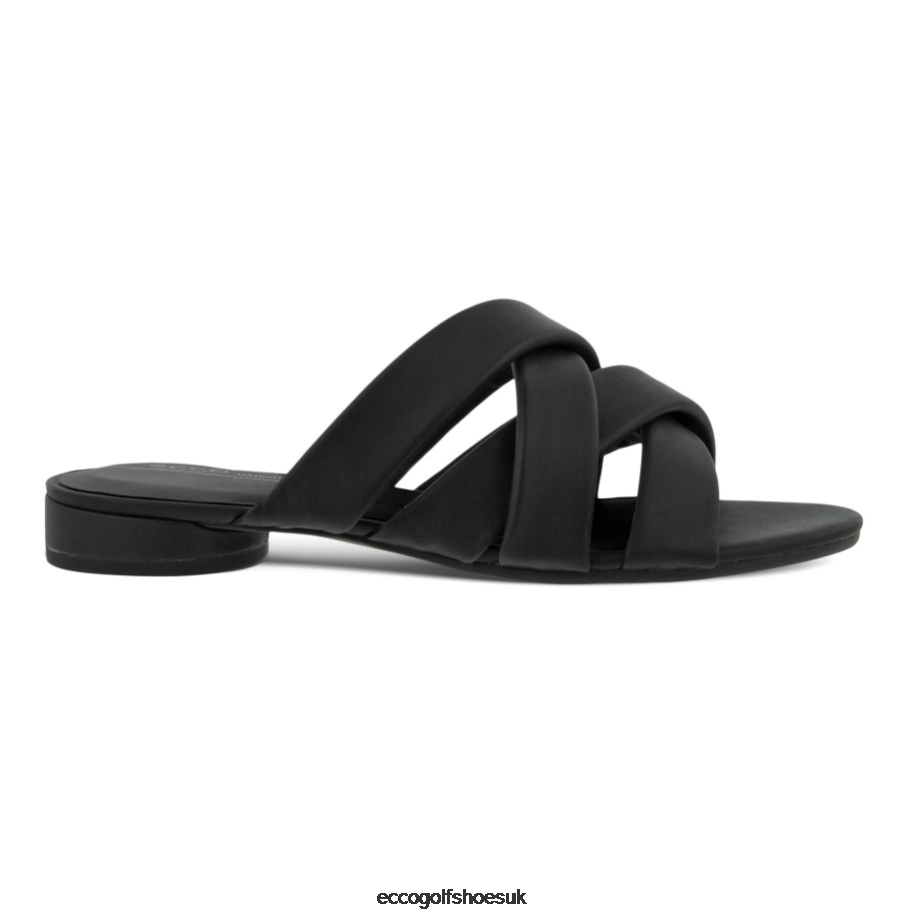 Ecco FLAT SANDAL II Sandals Black Women Shoes Black- Ecco UK