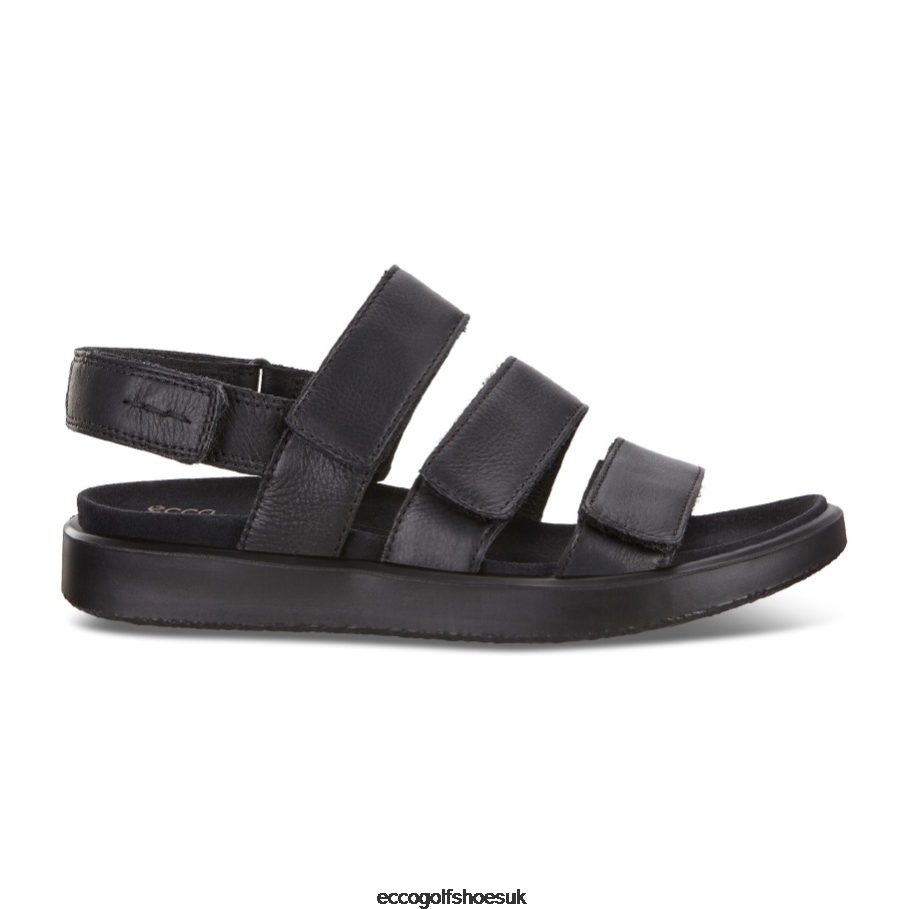 Ecco FLOWT Flat Sandal Black Women Shoes Black- Ecco Online Shopping
