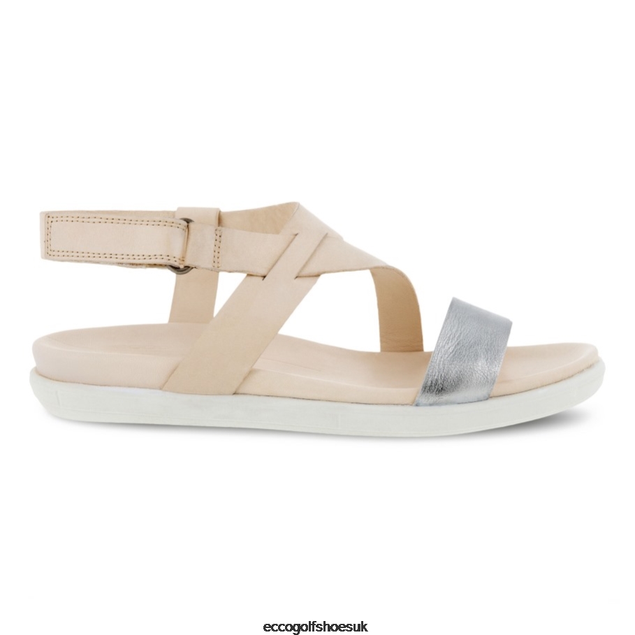 Ecco SIMPIL Sandal Alusilver-Limestone Women Shoes Alusilver- Ecco Online Shopping
