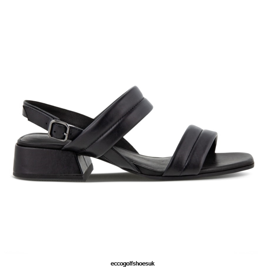 Ecco ELEVATE SQUARED Sandal Black Women Shoes Black- Ecco UK