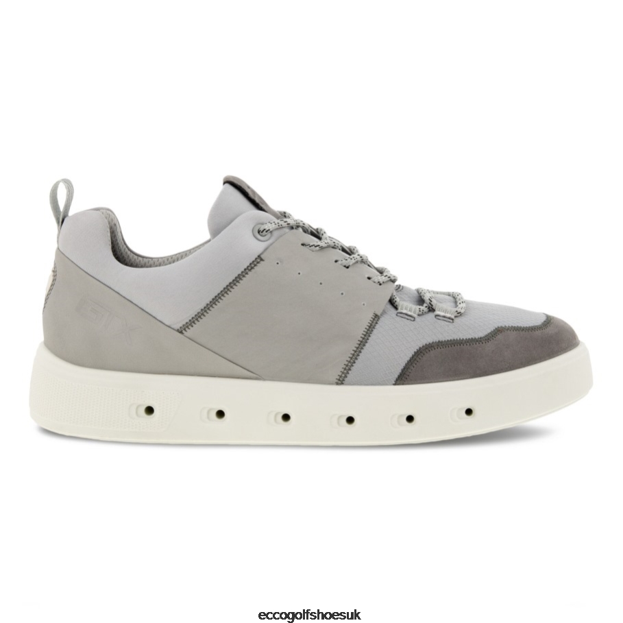 Ecco STREET 720 Gore Tex Sneakers Steel-Concrete-Concrete Men Shoes Steel- Ecco Outlet
