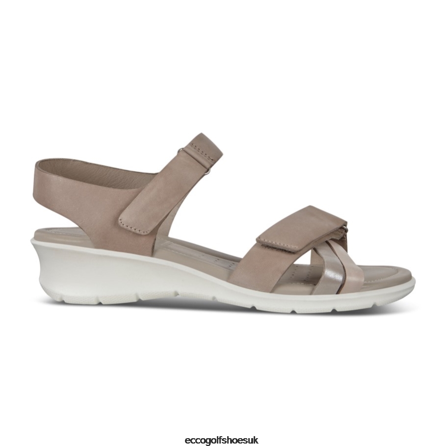 Ecco Felicia Strap Sandal Grey Rose-Mon Rock Silver-Moon Rock Women Shoes Rose- Ecco at Low Price
