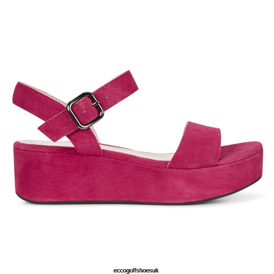 Ecco ELEVATE Plateau Flat Sandal Sangria Women Shoes Sangria- Ecco Online Shopping