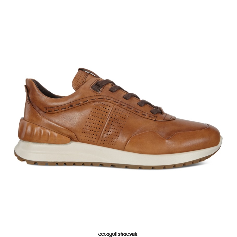 Ecco ASTIR Embossed Leather Shoes Amber Men Shoes Amber- Ecco UK