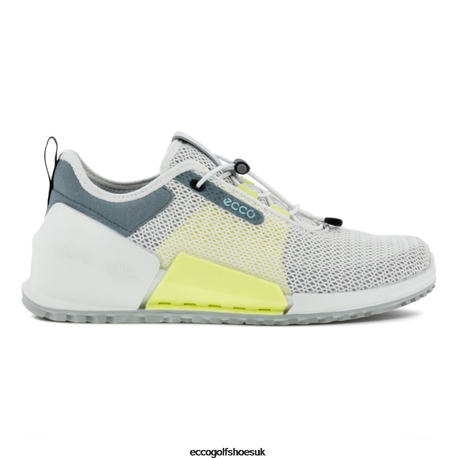 Ecco BIOM 2.0 White-Sunny Lime Men Shoes White- Ecco at Discounts