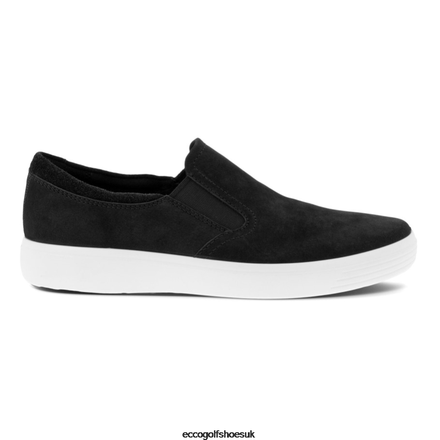 Ecco SOFT 7 Slip-On Black Men Shoes Black- Ecco Outlet