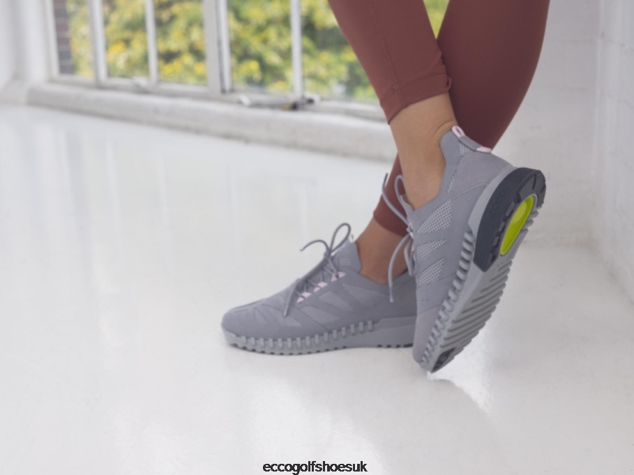 Ecco ZIPFLEX Low Textile Sneaker Silver Grey-Silver Grey Women Shoes Grey- Ecco Outlet