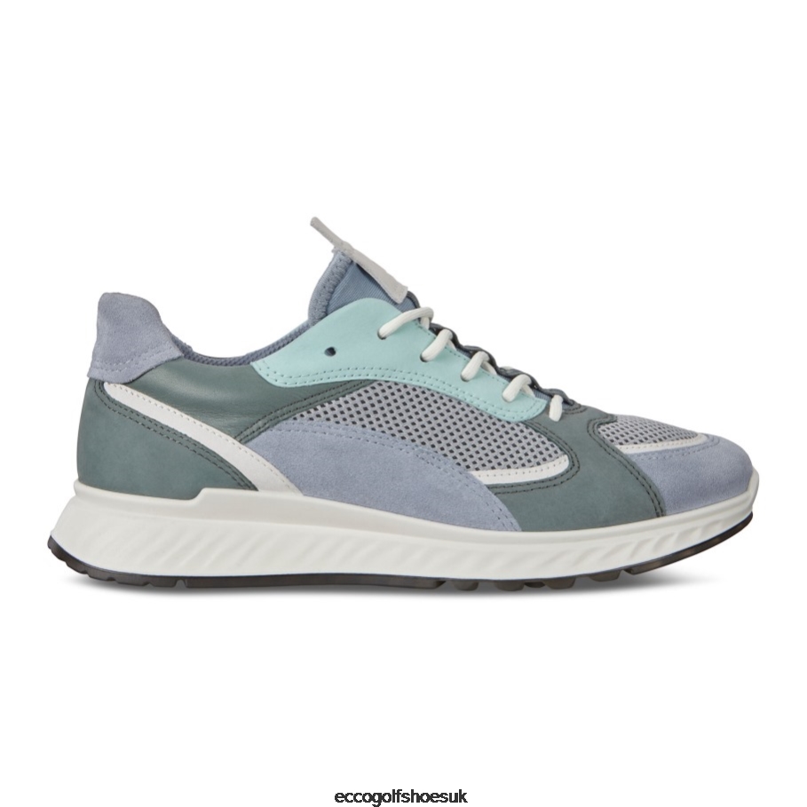 Ecco ST.1 Sneaker Dusty Blue-White-Concrete-Lake Women Shoes Blue- Ecco Online Shopping