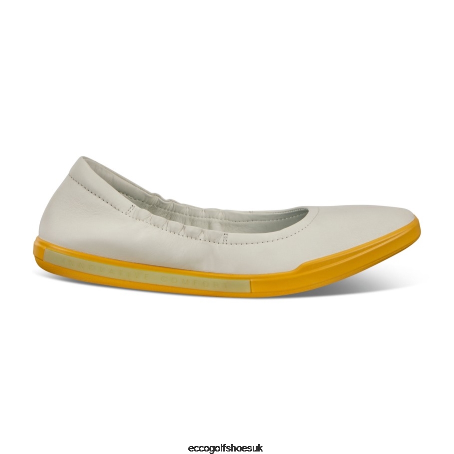 Ecco SIMPIL II Ballerina Shoes Shadow White Women Shoes White- Ecco UK