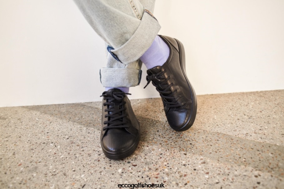 Ecco SOFT 7 Laced Sneaker Black Men Shoes Black- Ecco Online Shopping