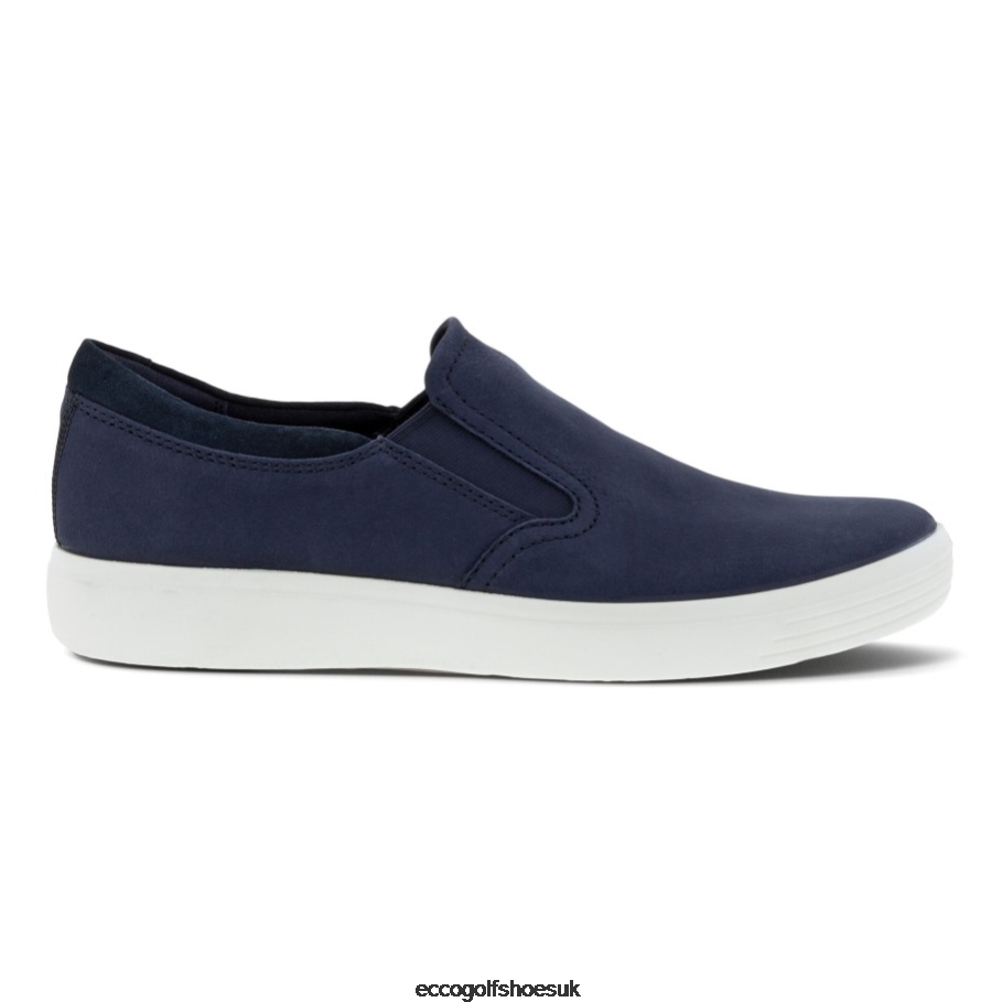 Ecco SOFT 7 Slip-On Night Sky-Navy Men Shoes Navy- Ecco UK Store