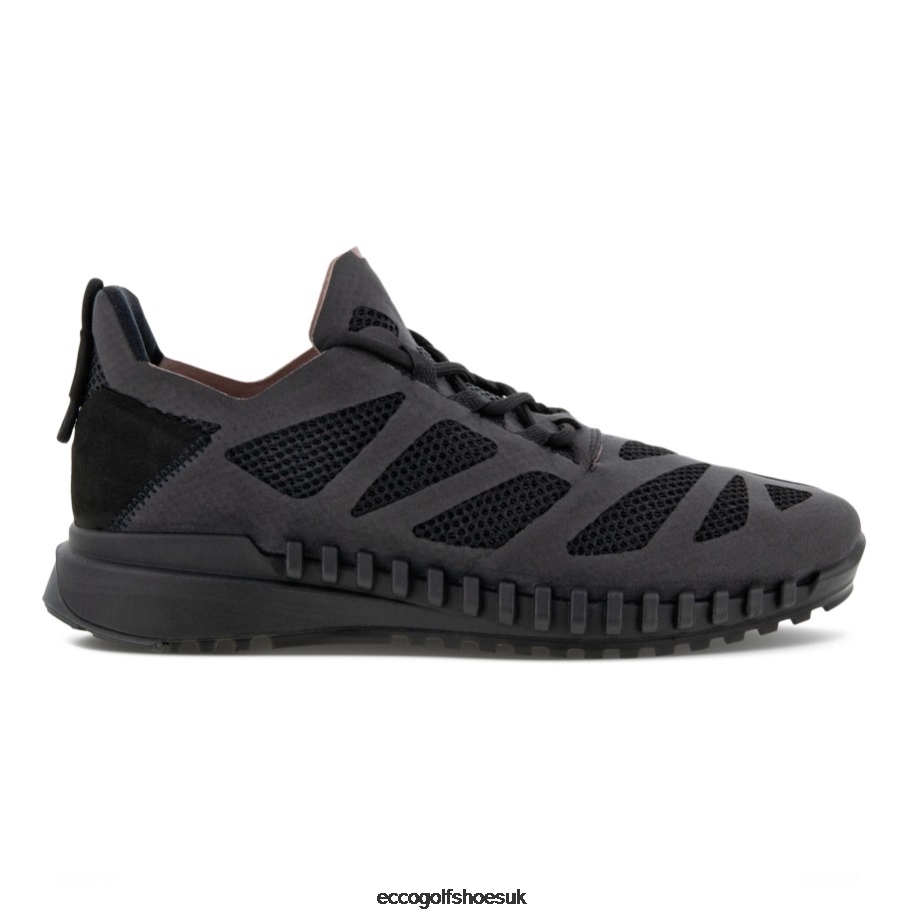 Ecco ZIPFLEX Low Textile Sneaker Black Women Shoes Black- Ecco UK