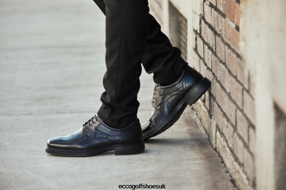 Ecco HELSINKI 2 Bike-Toe Derby Black Men Shoes Black- Ecco Online Shopping