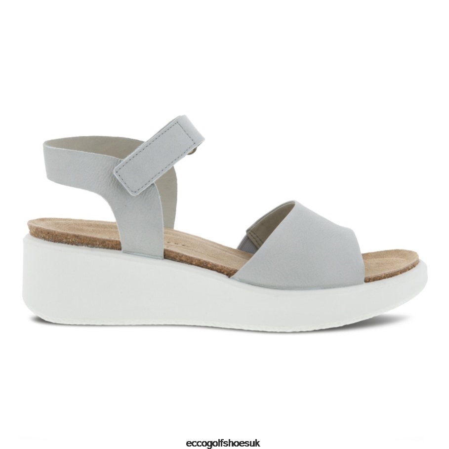 Ecco FLOWT Wedge Cork Sandal Concrete Women Shoes Concrete- Ecco Official Website