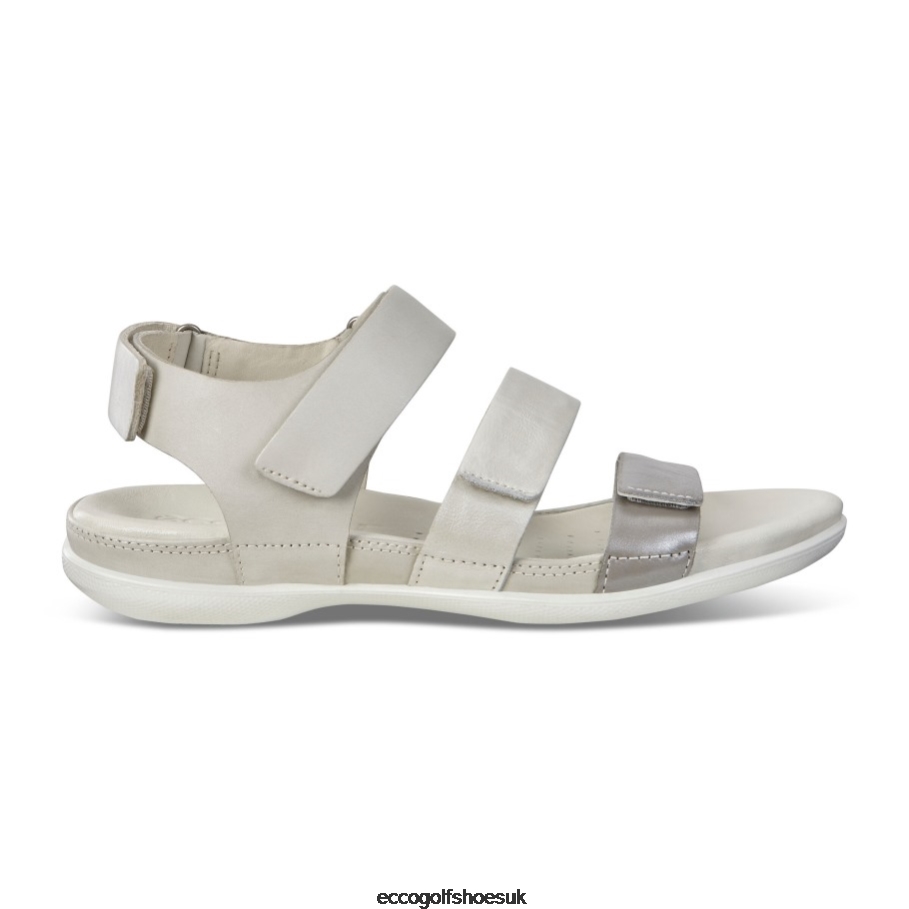Ecco FLASH Flat Sandal Wild Dove-White Shadow-White Women Shoes White- Ecco at Discounts