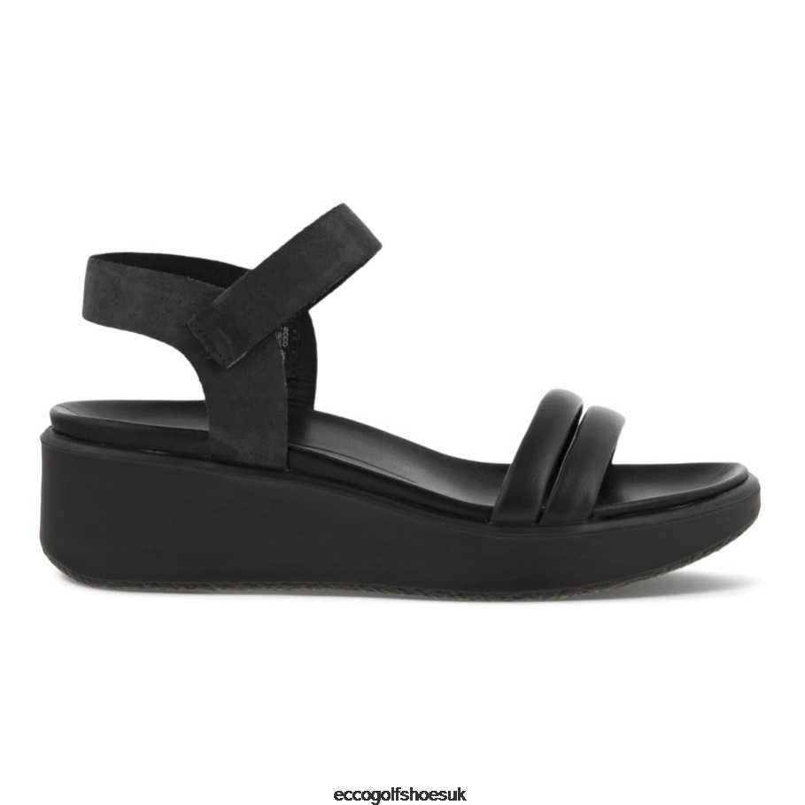 Ecco FLOWT Wedge LX Sandal Black Women Shoes Black- Ecco at Discounts