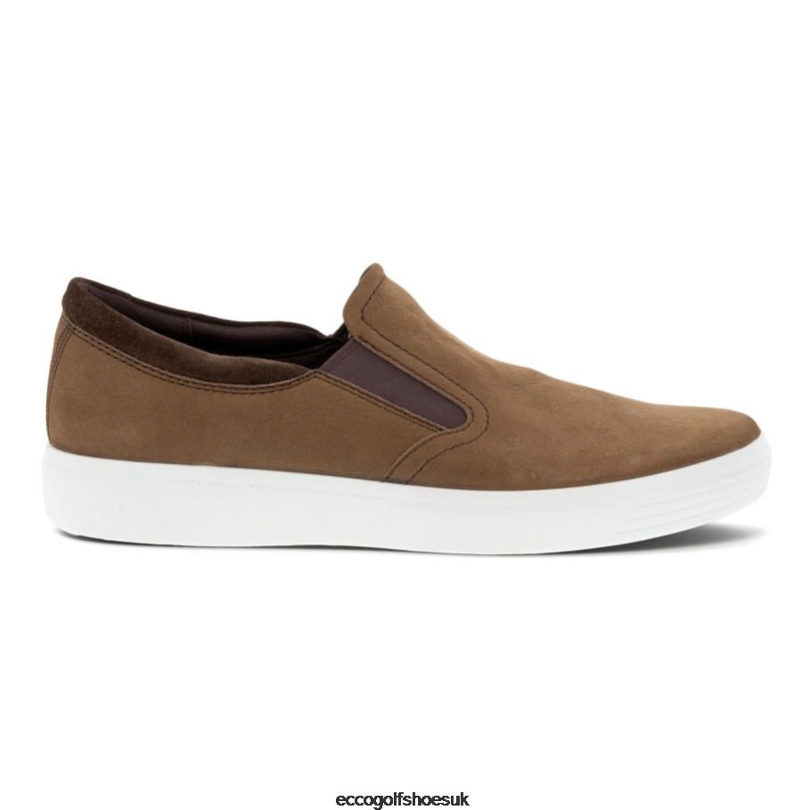 Ecco SOFT 7 Slip-On Cocoa Brown-Coffee Men Shoes Brown- Ecco Official Website