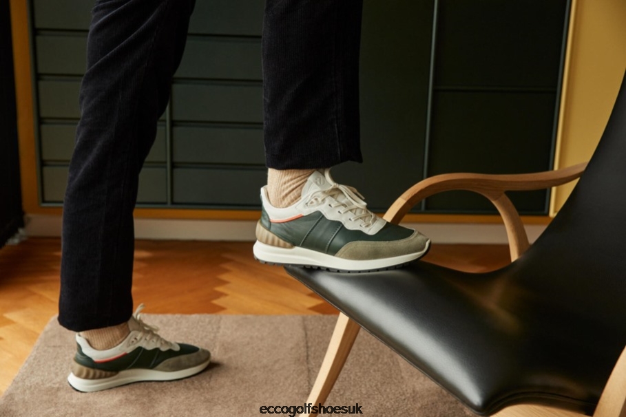 Ecco ASTIR Sneaker Vetiver-Sea Tangle-Bri. White-Calendula Men Shoes Vetiver- Ecco UK Store