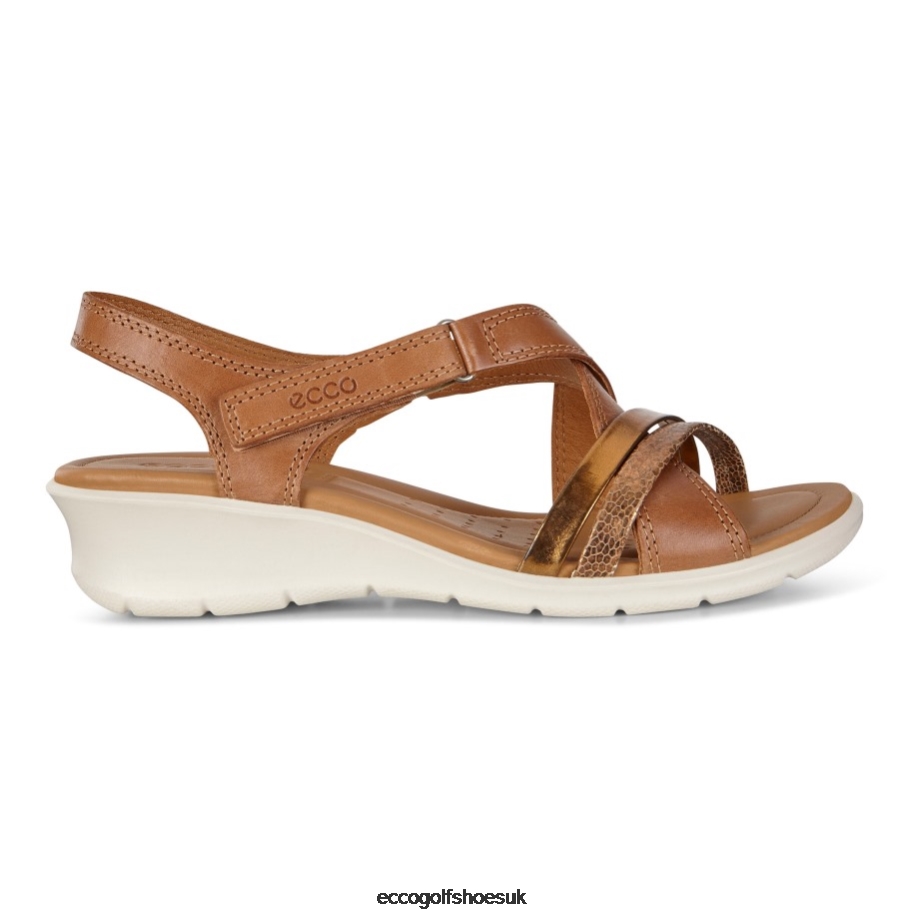 Ecco Felicia Sandal Cashmere-Bronze-Bronze Women Shoes Bronze- Ecco Outlet