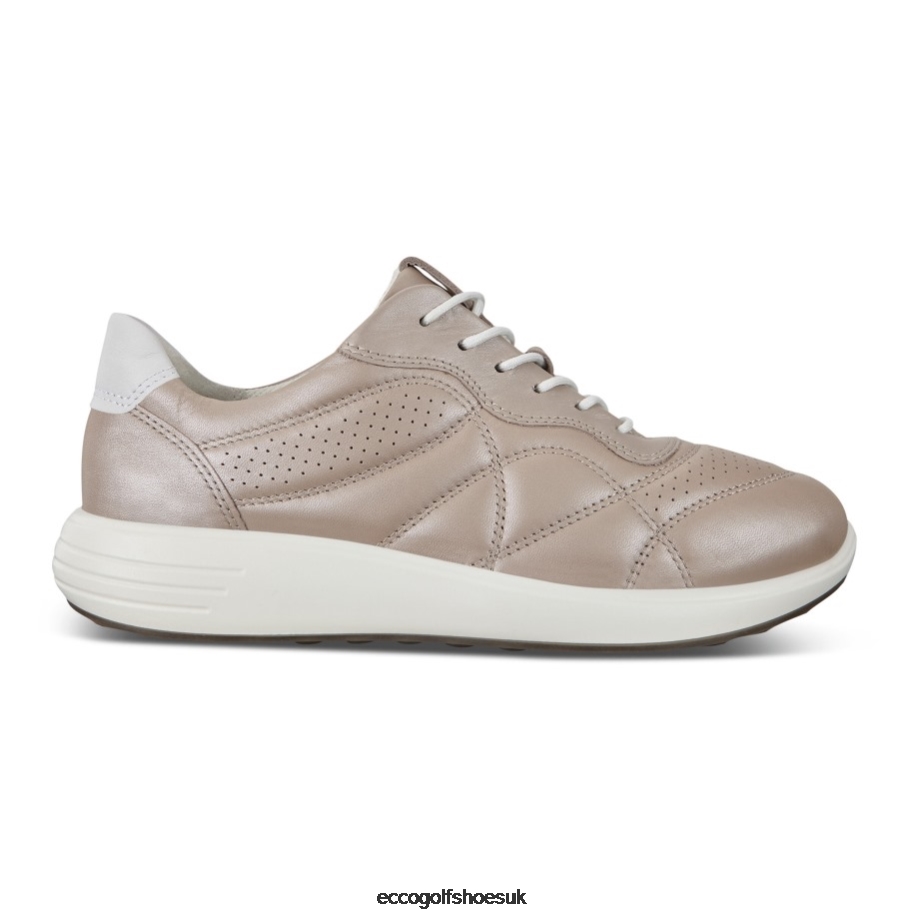 Ecco SOFT 7 Runner Wo Grey Rose Metallic-White Women Shoes Rose- Ecco UK Store