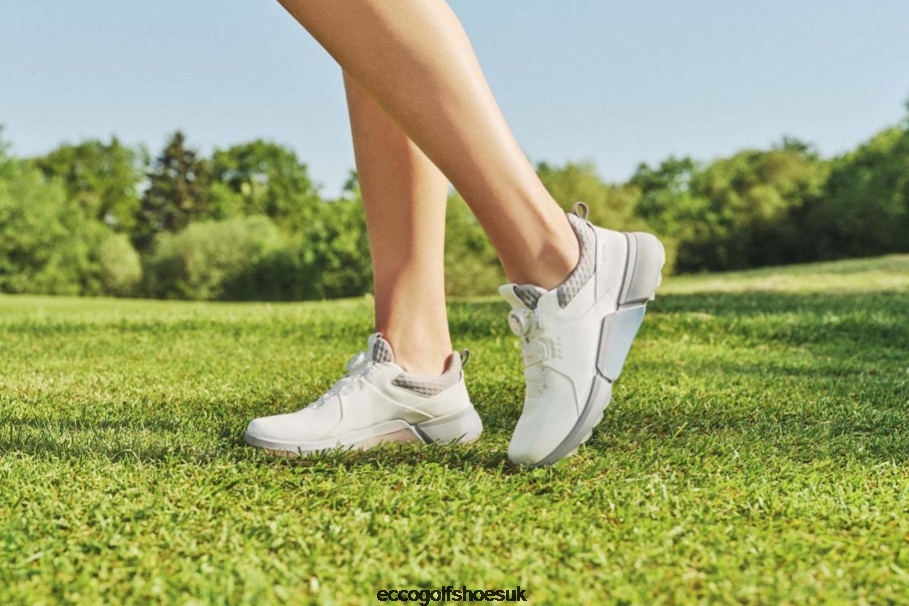 Ecco Golf BIOM H4 Gore-Tex White-Silver Grey Women Shoes White- Ecco at Low Price